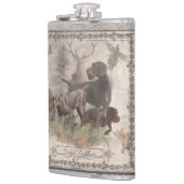 Deutsche Drahthaar Pointer Coffee Tasse Flachmann (Links)