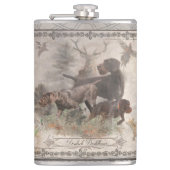 Deutsche Drahthaar Pointer Coffee Tasse Flachmann (Vorderseite)