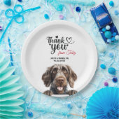 Deutsche Drahthaar Pointer Dog Hochzeitsempfang Pappteller (Party)