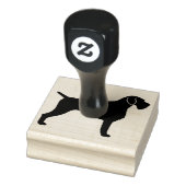 Deutsche Drahthaar Pointer Dog Rasse Silhouette Gummistempel (Stempel)