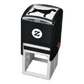 Deutsche Drahthaar Pointer Dog Rasse Silhouette Permastempel (Produkt)