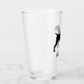 Deutsche Drahthaar Pointer Dog Silhouette Custom Glas (Rechts)