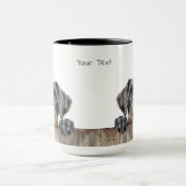 Deutsche Drahthaar Pointer Dog Tasse (Zentrum)