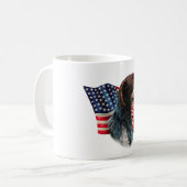 Deutsche Drahthaar Pointer Flag Kaffeetasse (Vorderseite Links)