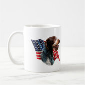 Deutsche Drahthaar Pointer Flag Kaffeetasse (Links)