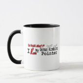 Deutsche Drahthaar Pointer (I Liebe) Tasse (Links)