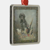Deutsche Drahthaar Pointer Metal Ornament (Rechts)