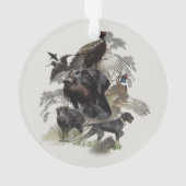 Deutsche Drahthaar Pointer Ornament (Rückseite)