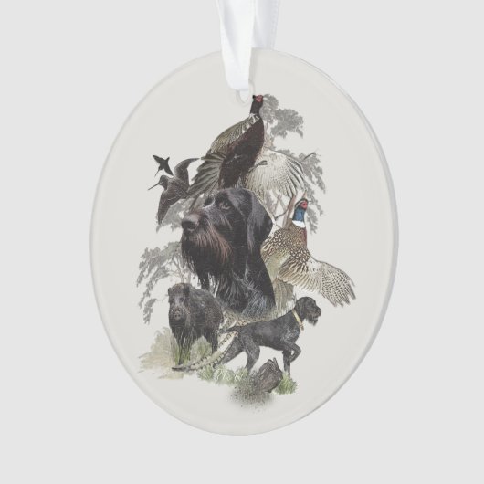 Deutsche Drahthaar Pointer Ornament (Vorderseite)