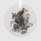 Deutsche Drahthaar Pointer Ornament (Vorderseite)