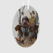 Deutsche Drahthaar Pointer Ornament (Vorderseite)
