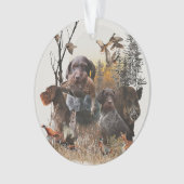 Deutsche Drahthaar Pointer Ornament (Vorderseite)