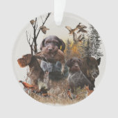 Deutsche Drahthaar Pointer Ornament (Vorderseite)