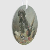 Deutsche Drahthaar Pointer Ornament (Vorderseite)