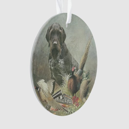 Deutsche Drahthaar Pointer Ornament (Vorderseite)
