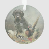 Deutsche Drahthaar Pointer Ornament (Rückseite)