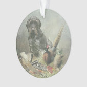 Deutsche Drahthaar Pointer Ornament (Vorderseite)