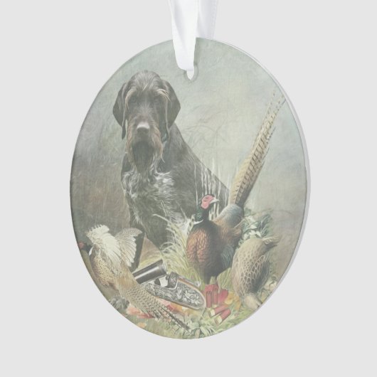 Deutsche Drahthaar Pointer Ornament (Vorderseite)