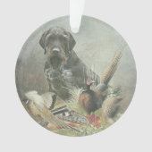 Deutsche Drahthaar Pointer Ornament (Vorderseite)