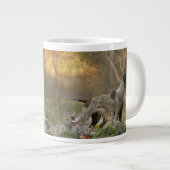 Deutsche Drahthaar Pointer Paperweight Kaffeemasch Jumbo-Tasse (Vorderseite Rechts)