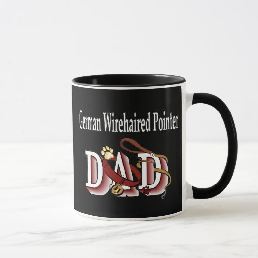 Deutsche Drahthaar Pointer Vater Tasse (Rechts)
