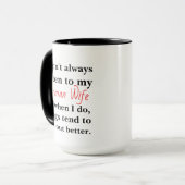 Deutsche Ehefrau Tasse (Vorderseite Links)