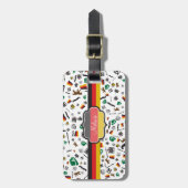 Deutsche Einzelteile mit Flagge von Deutschland Gepäckanhänger (Vorderseite vertikal)