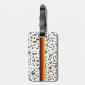 Deutsche Einzelteile mit Flagge von Deutschland Gepäckanhänger (Rückseite vertikal)