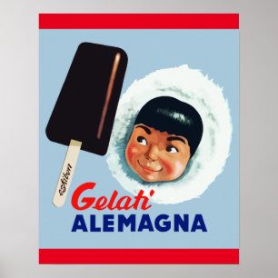 DEUTSCHE EISCREME POSTER