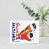 DEUTSCHE EISCREME POSTKARTE (Stehend Vorderseite)