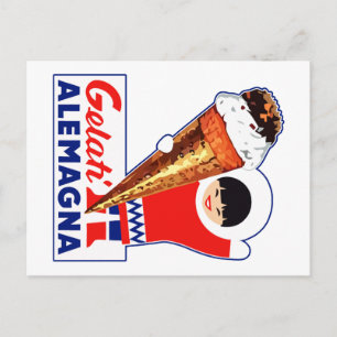 DEUTSCHE EISCREME POSTKARTE