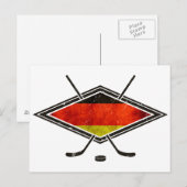 Deutsche Eishockey-Fahne Postkarte (Vorne/Hinten)