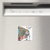 Deutsche Elfbahn Ausflug Fantasy Art Button Magnet (In Situ (Geschirrspüler))