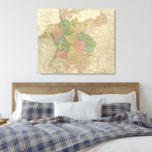 Deutsche Empire-Karte Leinwanddruck (Insitu (Schlafzimmer))