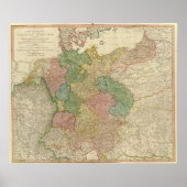 Deutsche Empire-Karte Poster (Vorne)