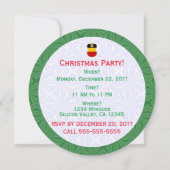 Deutsche Engel Fahne Weihnachten Personalisiert Einladung (Rückseite)