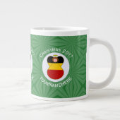 Deutsche Engel-Weihnachtsfahne Personalisiert Jumbo-Tasse (Rechts)