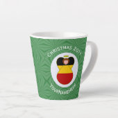 Deutsche Engel-Weihnachtsfahne Personalisiert Milchtasse (Rechte Ecke)