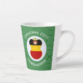 Deutsche Engel-Weihnachtsfahne Personalisiert Milchtasse (Rechts)