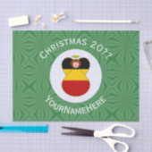 Deutsche Engel-Weihnachtsfahne Personalisiert Seidenpapier (Handwerk)