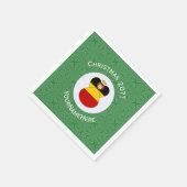 Deutsche Engel-Weihnachtsfahne Personalisiert Serviette (Ecke)
