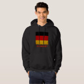 DEUTSCHE Fahne, in Grunge, Design 2021 - Hoodie (Vorne ganz)
