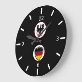 Deutsche Fahne Wappen große Uhr (Winkel)