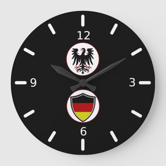 Deutsche Fahne Wappen große Uhr (Vorderseite)