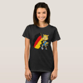 deutsche Fan-Katze T-Shirt (Vorne ganz)
