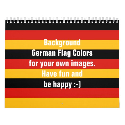 DEUTSCHE FLAG FARBEN KALENDER für Ihre eigenen Bil (Titelbild)
