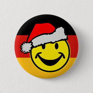 DEUTSCHE FLAG-FARBEN & Santa-Clubs Button