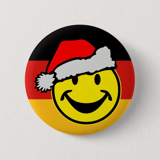 DEUTSCHE FLAG-FARBEN & Santa-Clubs Button (Vorderseite)