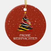 DEUTSCHE FLAG INSPIRIERT KERAMIK ORNAMENT (Vorne)