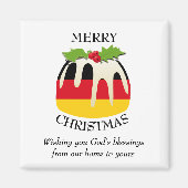 DEUTSCHE FLAG Weihnachts-Pudding-Magnet Magnet (Vorne)